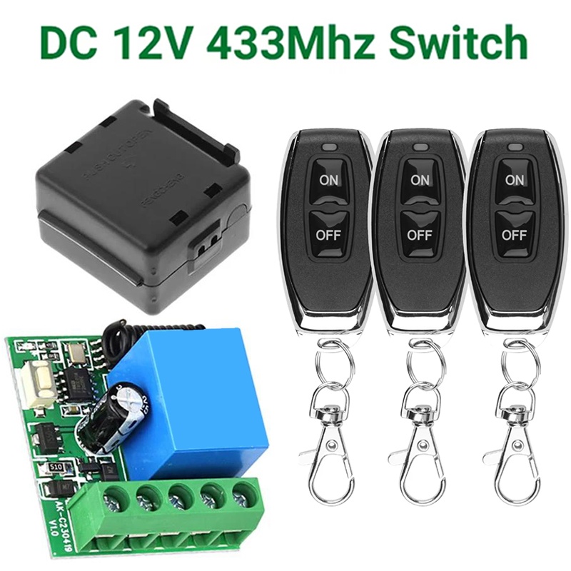 433Mhz Receiver Module - DC12V 433MHz RFワイヤレスリモコン、ワイヤレススイッチ、10Aワイヤレススイッチ受信モジュール。日常業務に便利な携帯性に優れた設計。