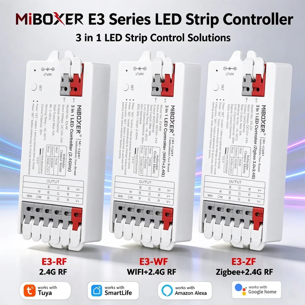 Zigbee Coordinator Stick - Miboxer E3-ZR、E3-WR、E3-RF：3 in 1 Tuya Zigbee