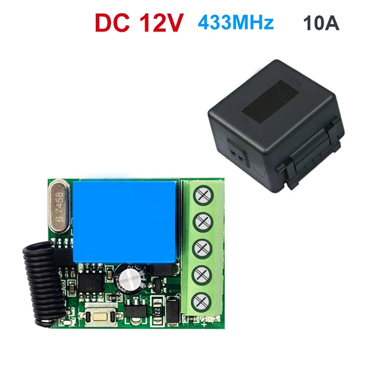 A72Z 433MHzワイヤレスリモコンスイッチDC 12V - 433Mhz Receiver Module のレビューと価格