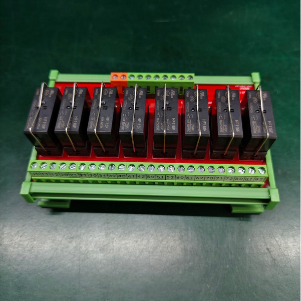 16A 8チャンネルリレー、24VDC、NPN/PNP入力対 - Relay 8 Channel Board のレビューと価格